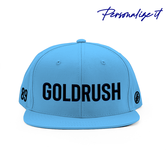 "Goldrush" Girls + Hatty Ratty™ - Flat Bill - Skyblue - Customizable
