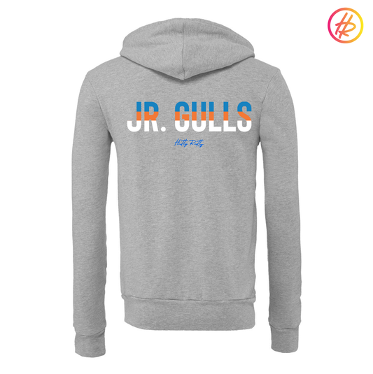 Hatty Ratty + Jr. Gulls Retro Striped Zip Up Hoodie