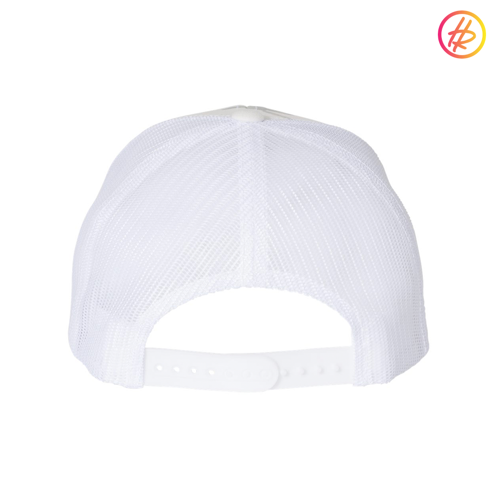 Snow Camo Rink Rat Mid Profile Trucker Hat - Customizable