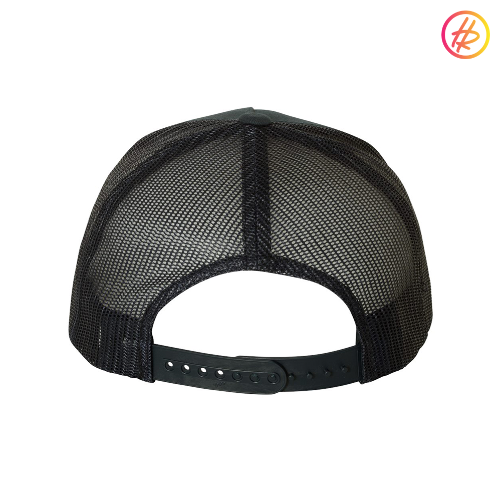 Black Rink Rat Mid Profile Trucker Hat - Customizable