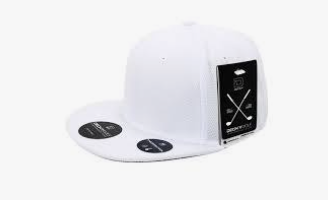 6103 - Pique Patterned Flat Bill Snapback