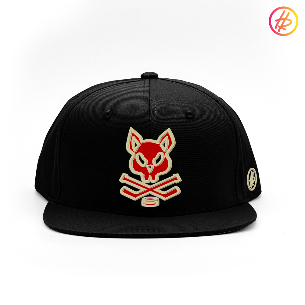 Jr. Coyotes + Hatty Ratty™ - Flat Bill - Black