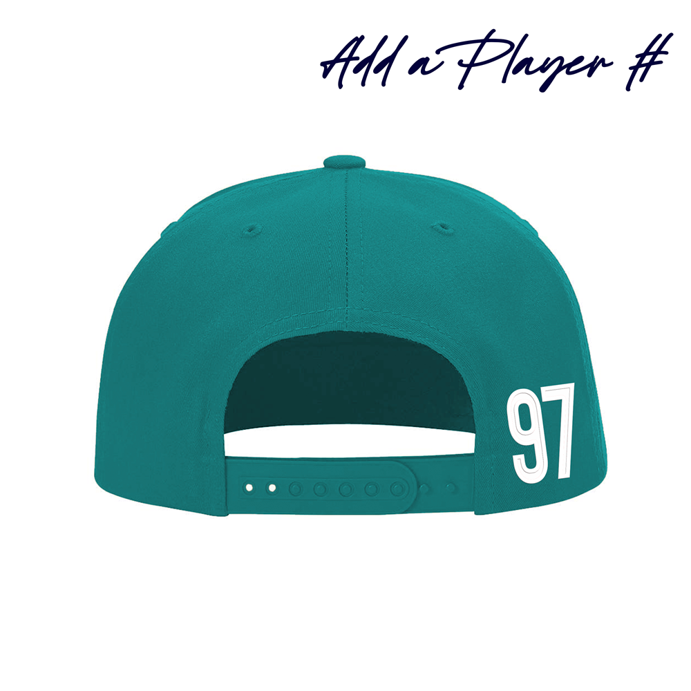 Jr. Sharks + Hatty Ratty™ -"SHARKS" - Teal