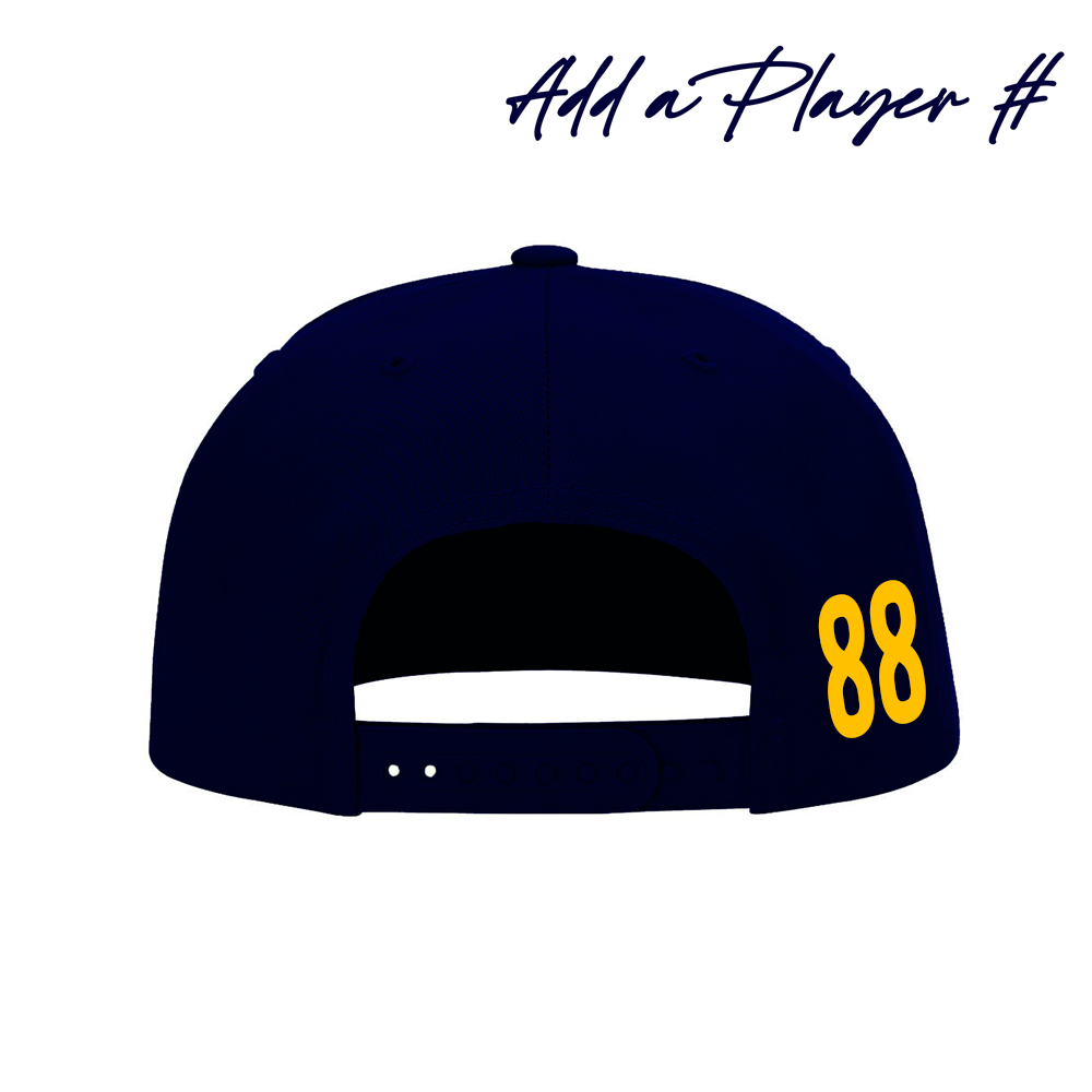 AZ Bobcats + Hatty Ratty™ "HOCKEY" - Flat Bill - Navy