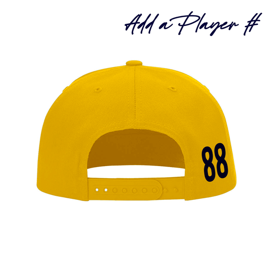 AZ Bobcats + Hatty Ratty™ - Flat Bill - Gold w/Navy & White