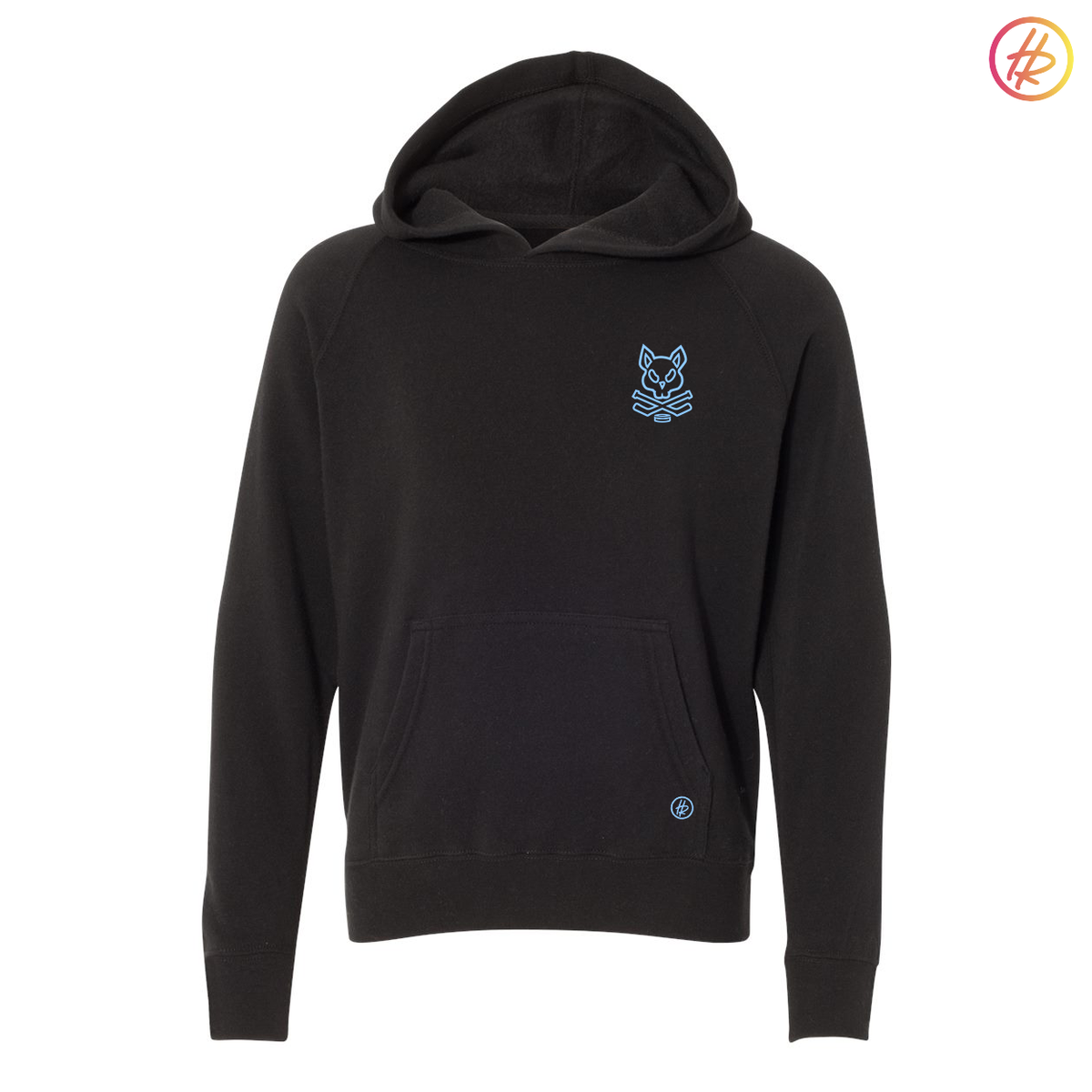Goldrush + Hatty Ratty - Special Blend Raglan Hoodie - Black - Youth