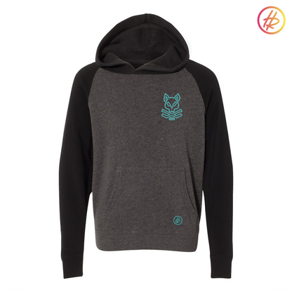 Jr. Sharks + Hatty Ratty - Raglan Hoodie - Youth