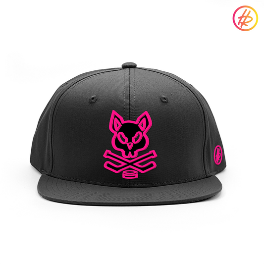 Charcoal Rink Rat Flat Bill Snapback - Customizable