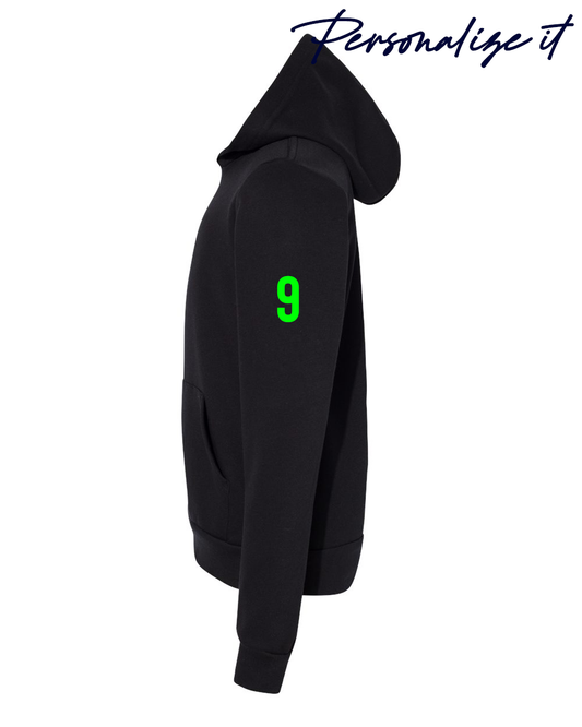 Hatty Ratty™ Hockey Team - Fleece Hoodie - Adult - Black