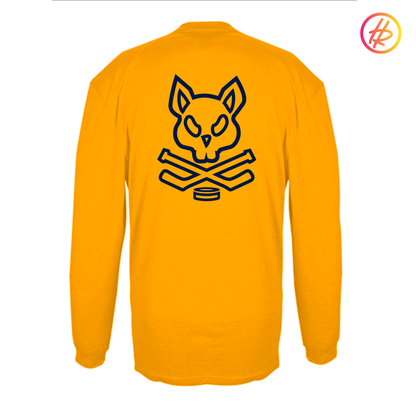 AZ Bobcats + Hatty Ratty - Tri-Blend Performance Long Sleeve Tee - Adult