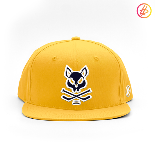 AZ Bobcats + Hatty Ratty™ - Flat Bill - Gold w/White & Navy