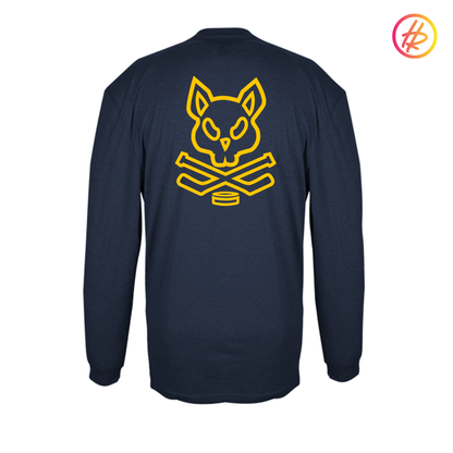 AZ Bobcats + Hatty Ratty - Tri-Blend Performance Long Sleeve Tee - Adult