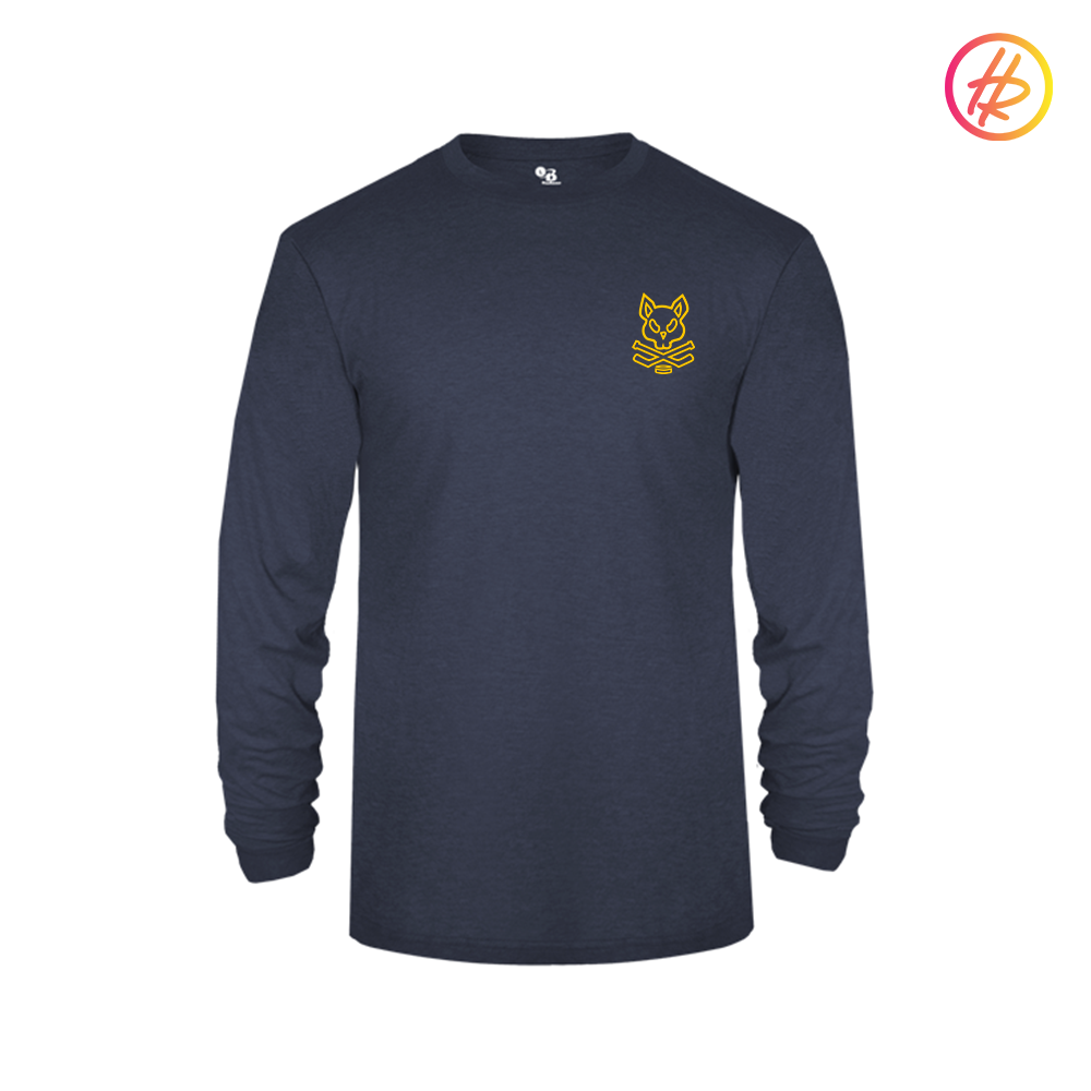 AZ Bobcats + Hatty Ratty - Tri-Blend Performance Long Sleeve Tee - Adult