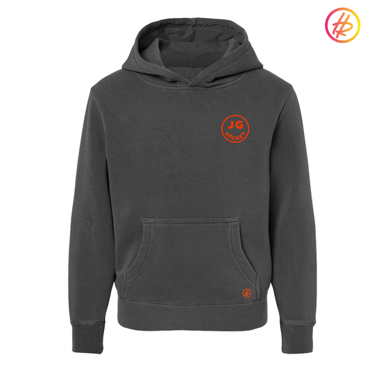 Hatty Ratty™ -  Jr. Gulls Happy Hockey Pigment Dyed Hoodie - YOUTH