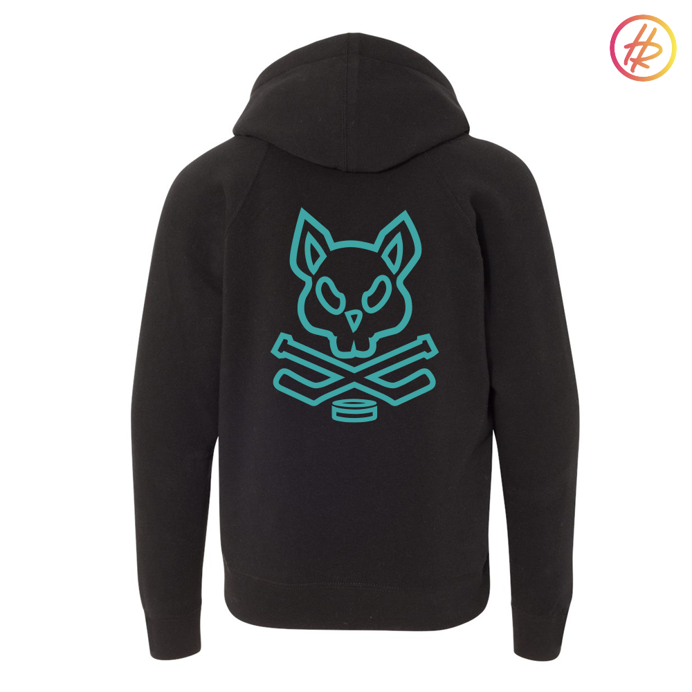 Jr. Sharks + Hatty Ratty - Raglan Hoodie - Youth