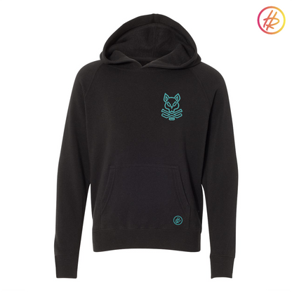 Jr. Sharks + Hatty Ratty - Raglan Hoodie - Youth