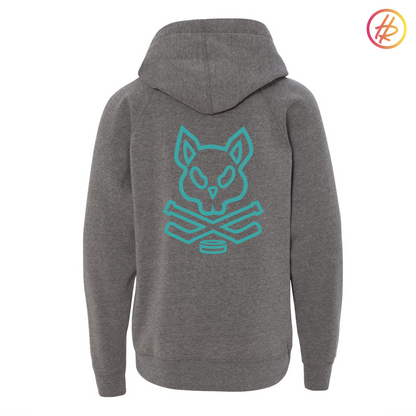 Jr. Sharks + Hatty Ratty - Raglan Hoodie - Youth