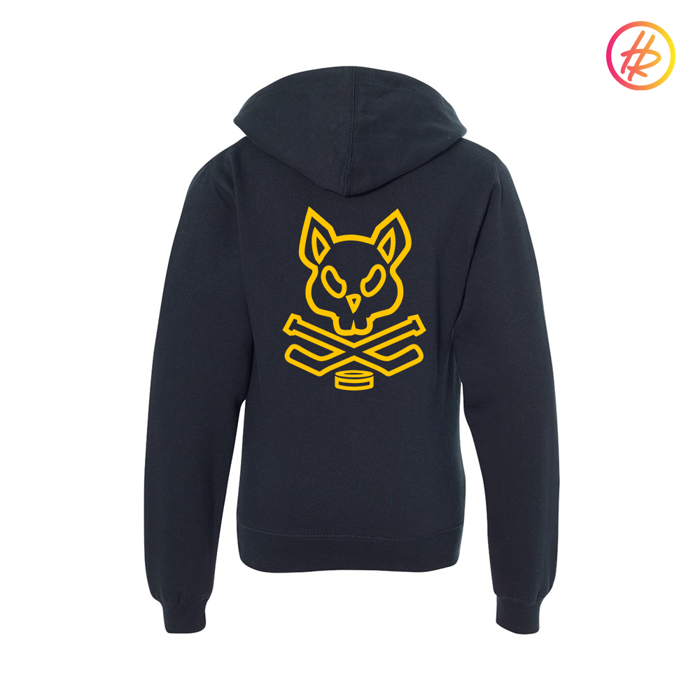 AZ Bobcats + Hatty Ratty - Fleece Hoodie - Youth - Navy