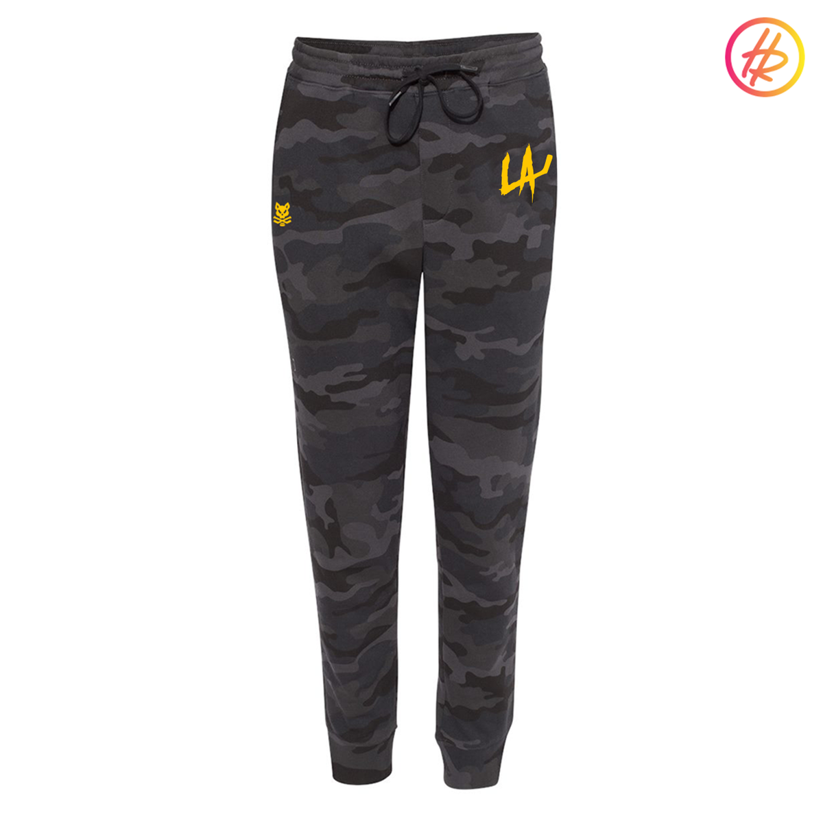 LA LEGENDS + Hatty Ratty™ Hockey Black Camo Sweatpants - ADULT