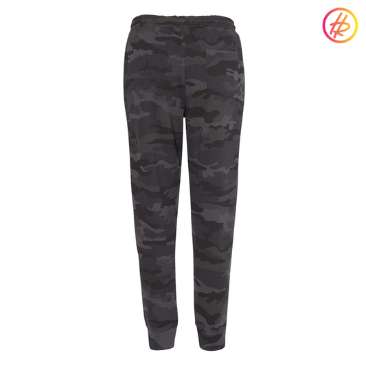 LA LEGENDS + Hatty Ratty™ Hockey Black Camo Sweatpants - ADULT