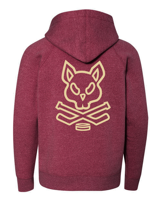 Jr. Coyotes/SD + Hatty Ratty - Raglan Hoodie - Adult