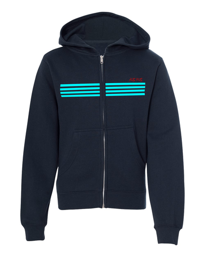 Hatty Ratty™ "CROOKIE" Hockey Team - Fleece Zip-Up - YOUTH - Navy