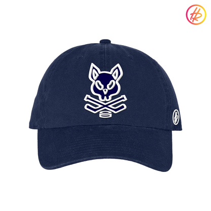 Navy and White Rink Rat Hatty Ratty Dad Hat