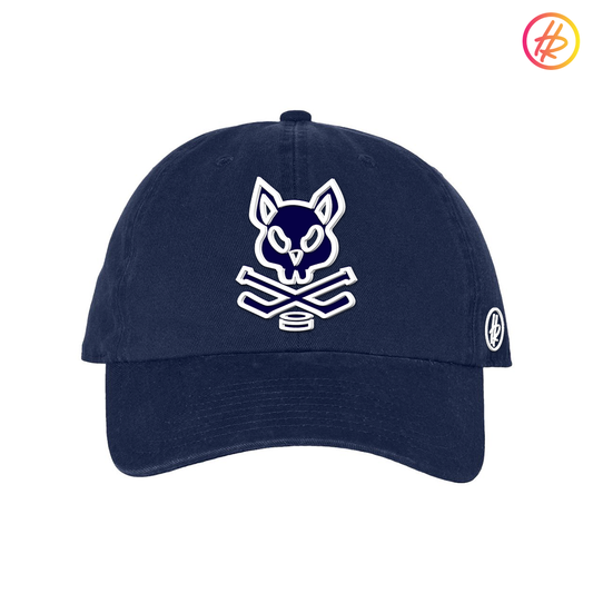 Navy and White Rink Rat Hatty Ratty Dad Hat