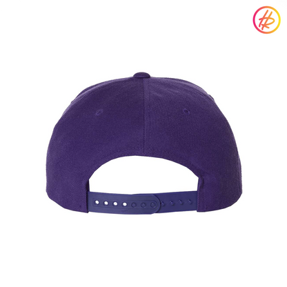Purple Rink Rat Flat Bill Snapback - Customizable