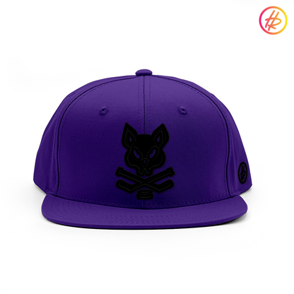 Purple Rink Rat Flat Bill Snapback - Customizable