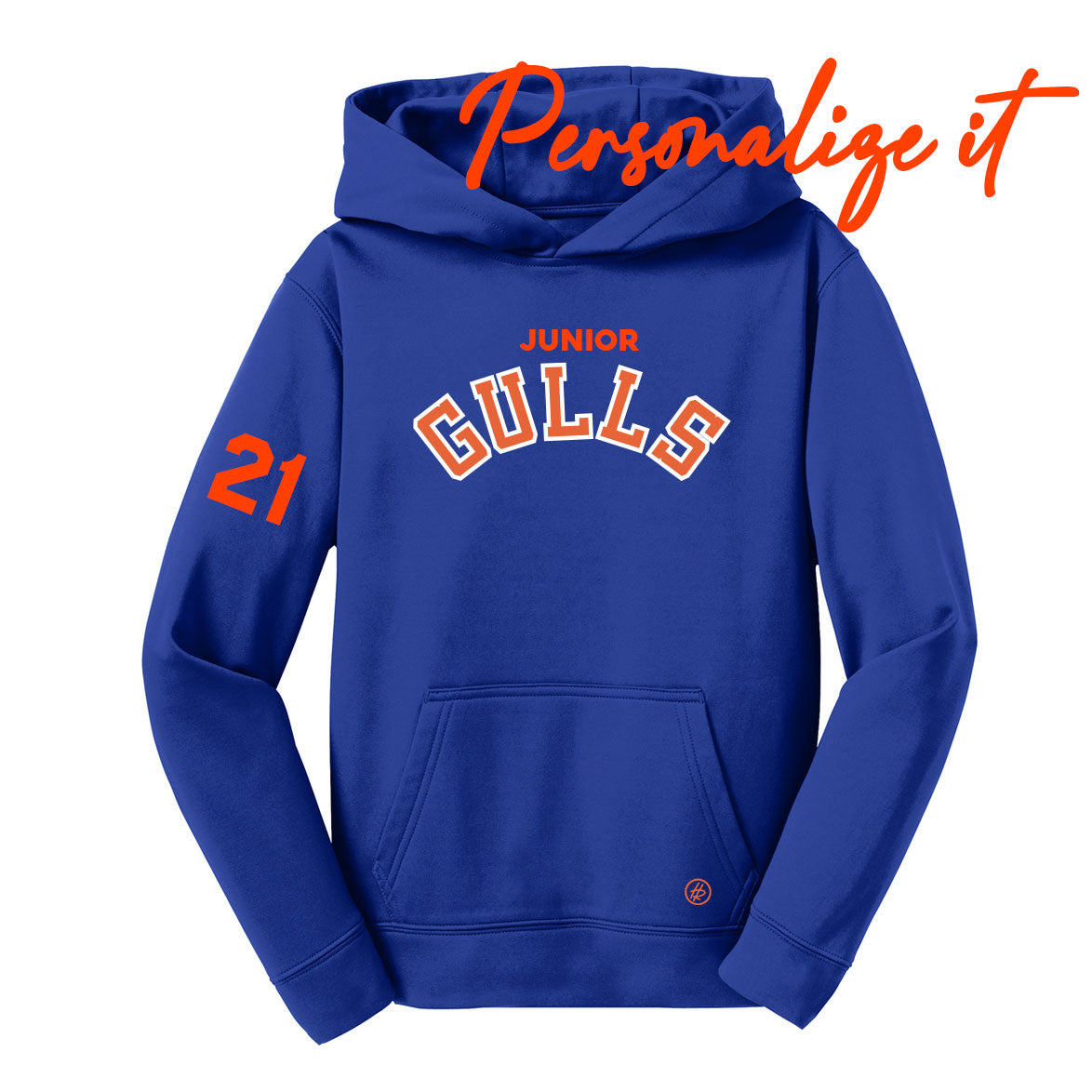 Hatty Ratty™ + Jr. Gulls Varsity Arch - Performance Hoodie - YOUTH