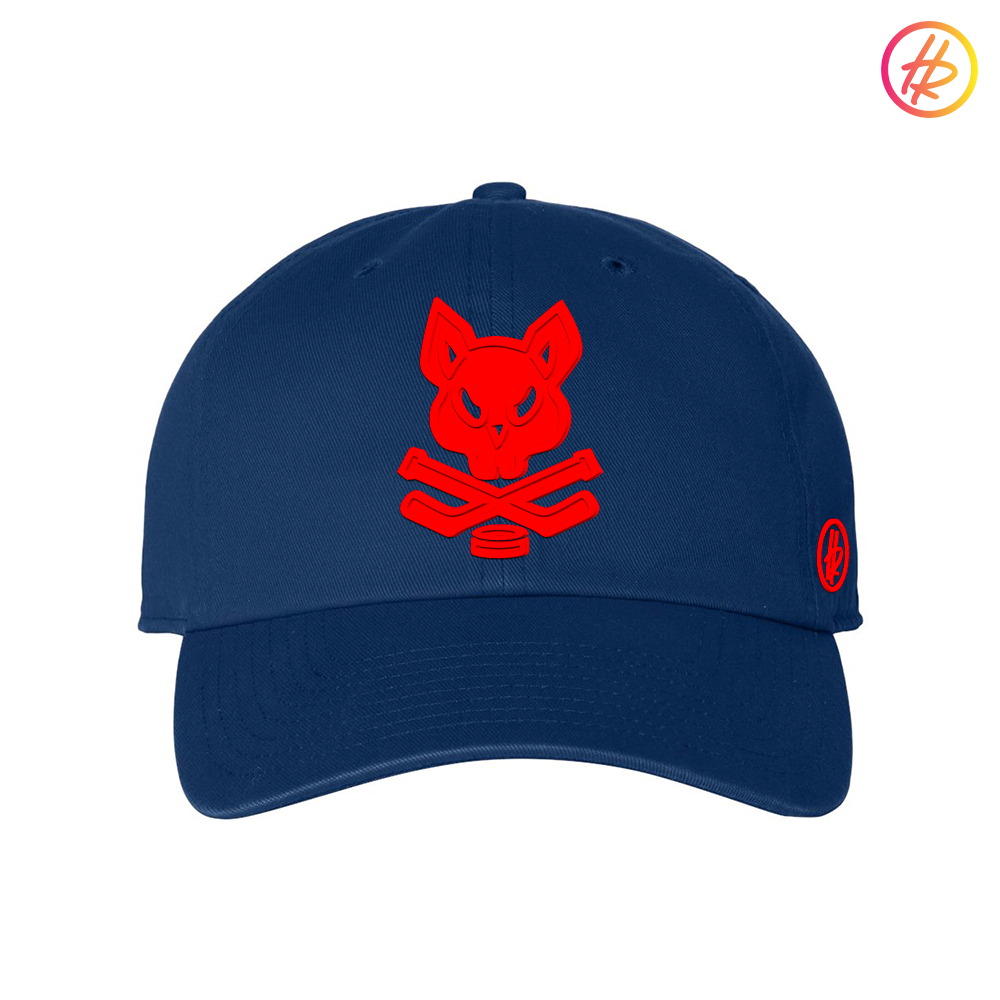 Royal Blue red Rink Rat Hatty Ratty Dad Hat