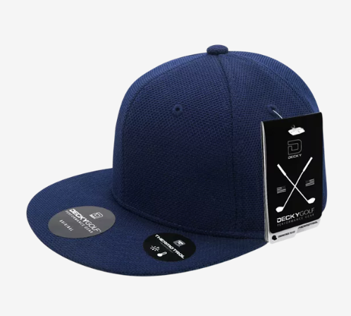 6103 - Pique Patterned Flat Bill Snapback