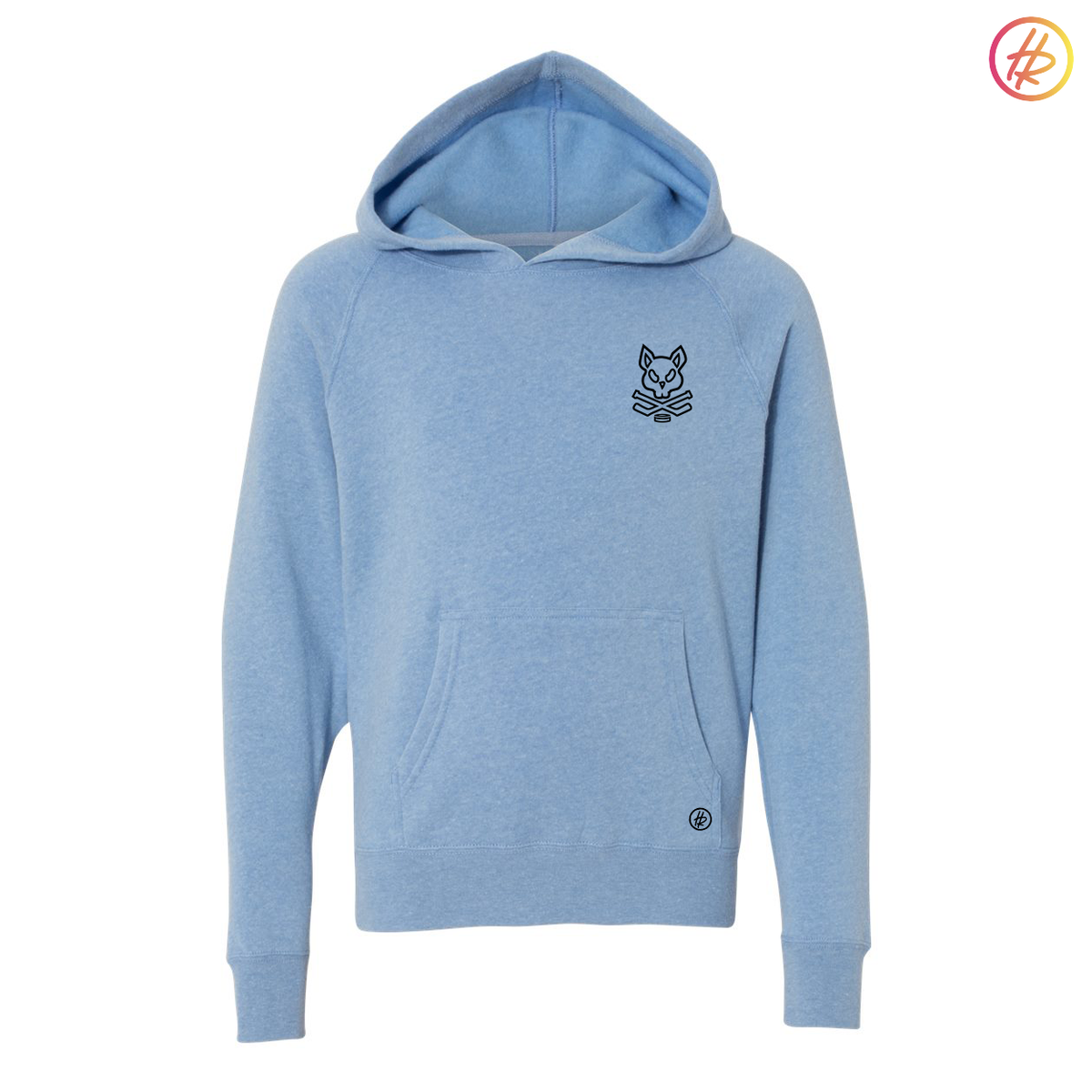 Goldrush + Hatty Ratty - Special Blend Raglan Hoodie - Skyblue - Youth