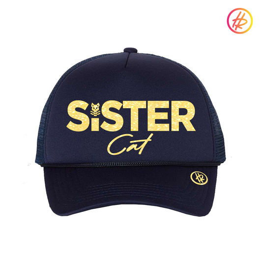 TODDLER - AZ Bobcats + Hatty Ratty™ - Foam Trucker - SISTER CAT - Navy w/Gold