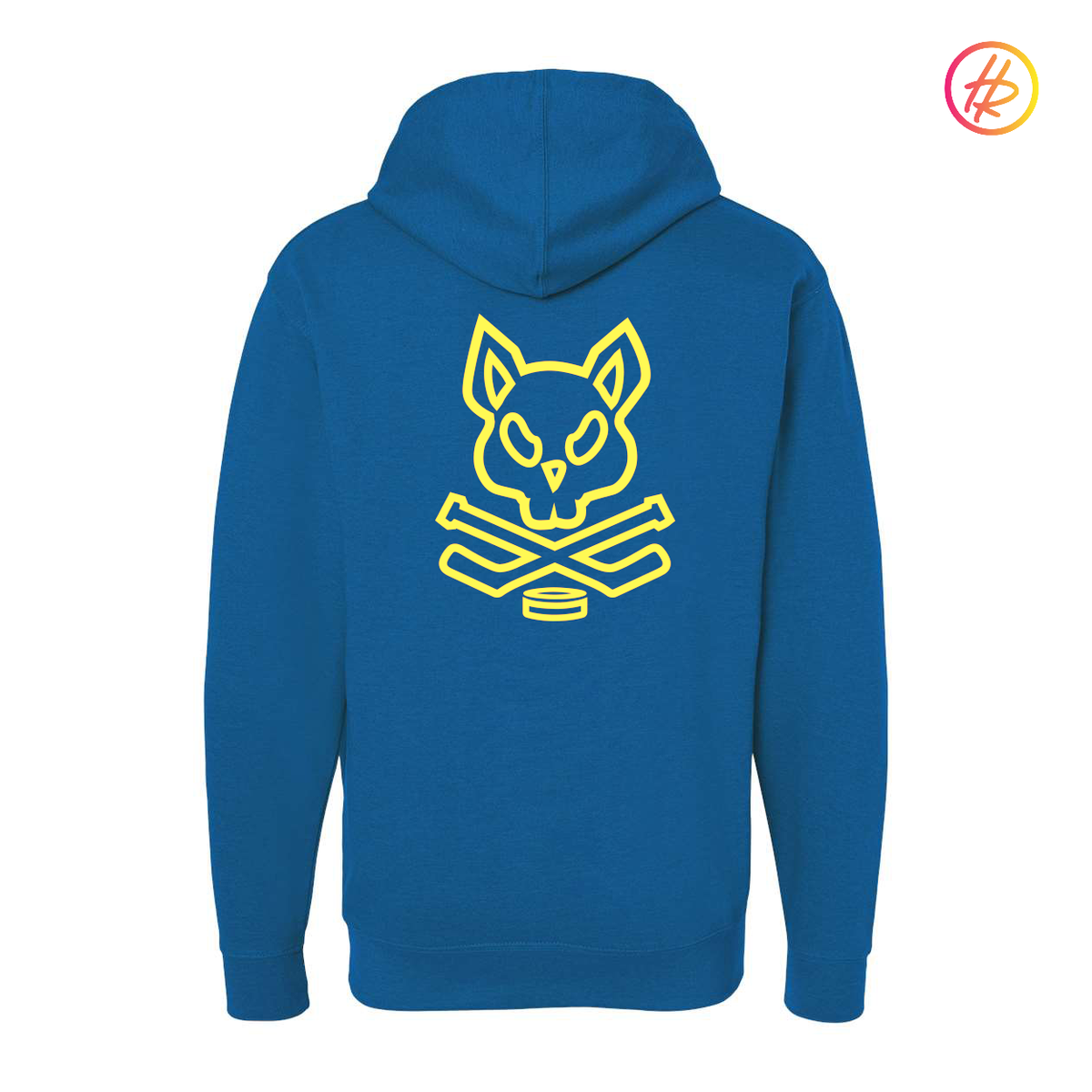 Adult Rink Rat Hoodie - Royal & Yellow