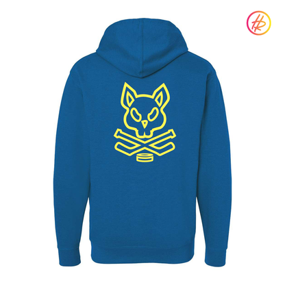Adult Rink Rat Hoodie - Royal & Yellow