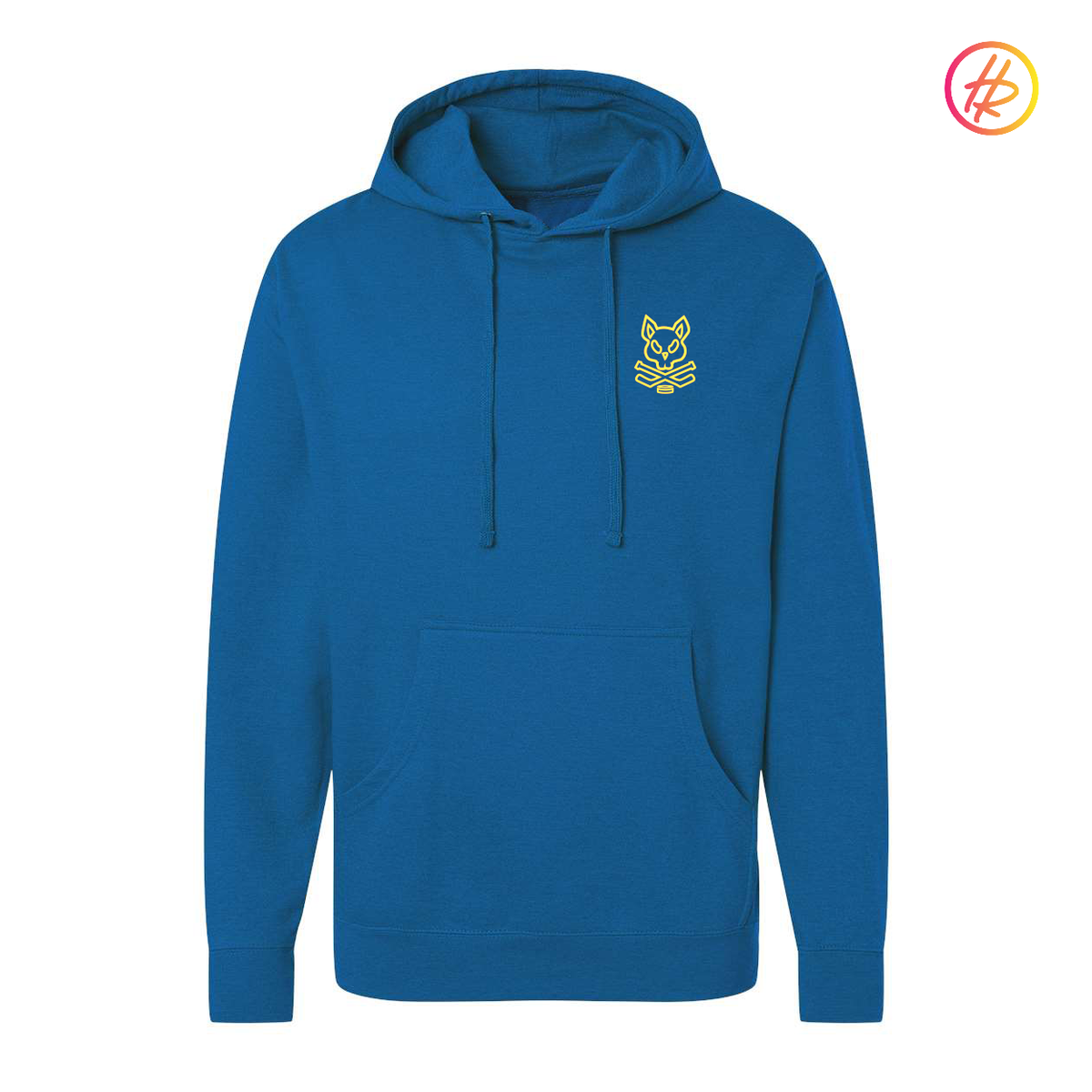Adult Rink Rat Hoodie - Royal & Yellow