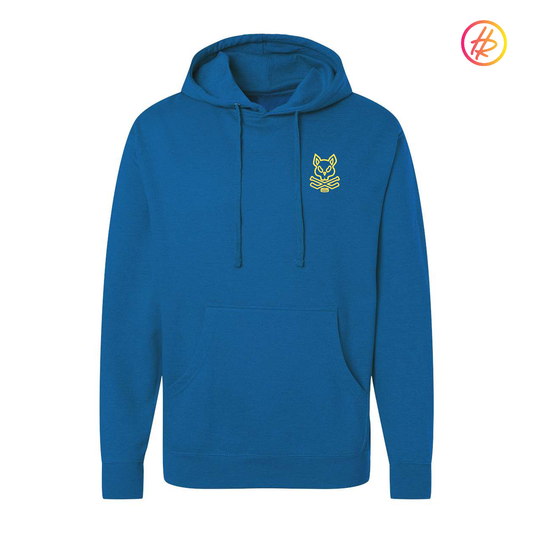 Adult Rink Rat Hoodie - Royal & Yellow