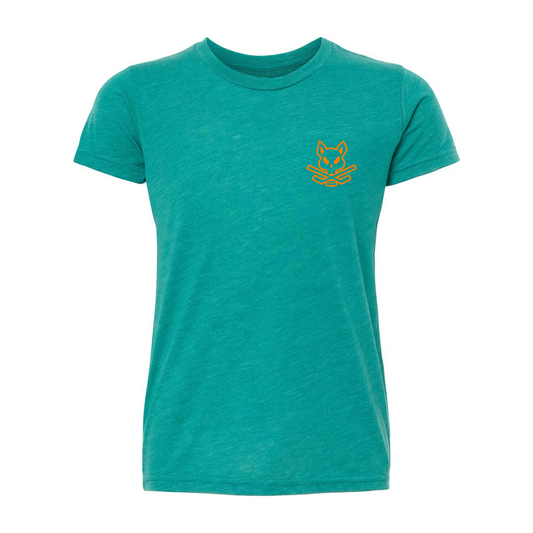 Rink Rat Tee - Teal & Orange