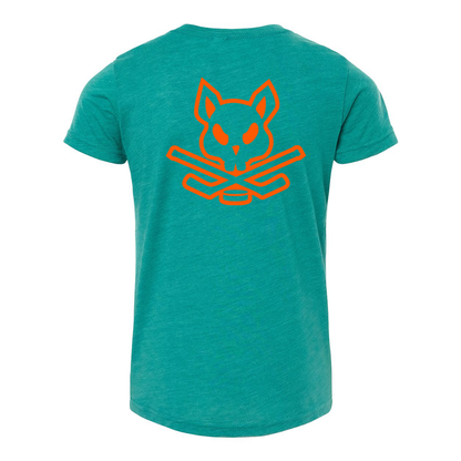 Rink Rat Tee - Teal & Orange