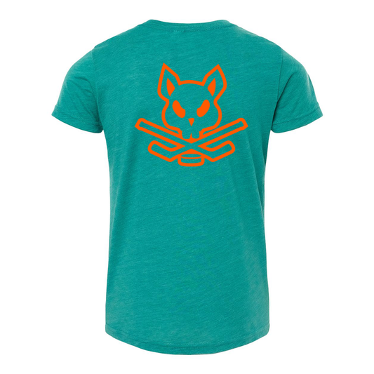 Rink Rat Tee - Teal & Orange
