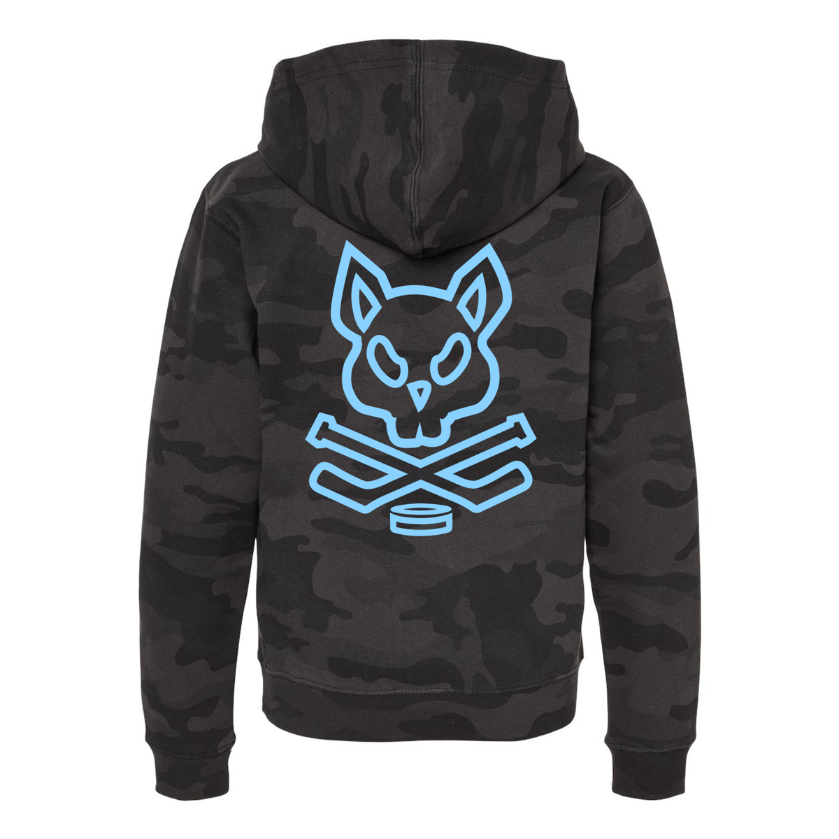 Youth Rink Rat Hoodie - Black Camo