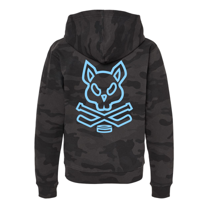 Youth Rink Rat Hoodie - Black Camo